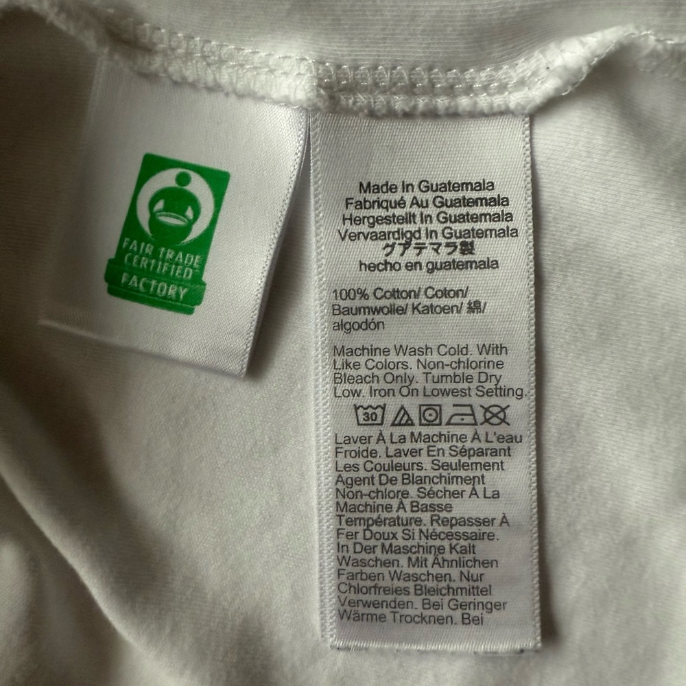J. Crew Essential Short-Sleeve Crewneck Tee White Size S - Picture 6 of 6